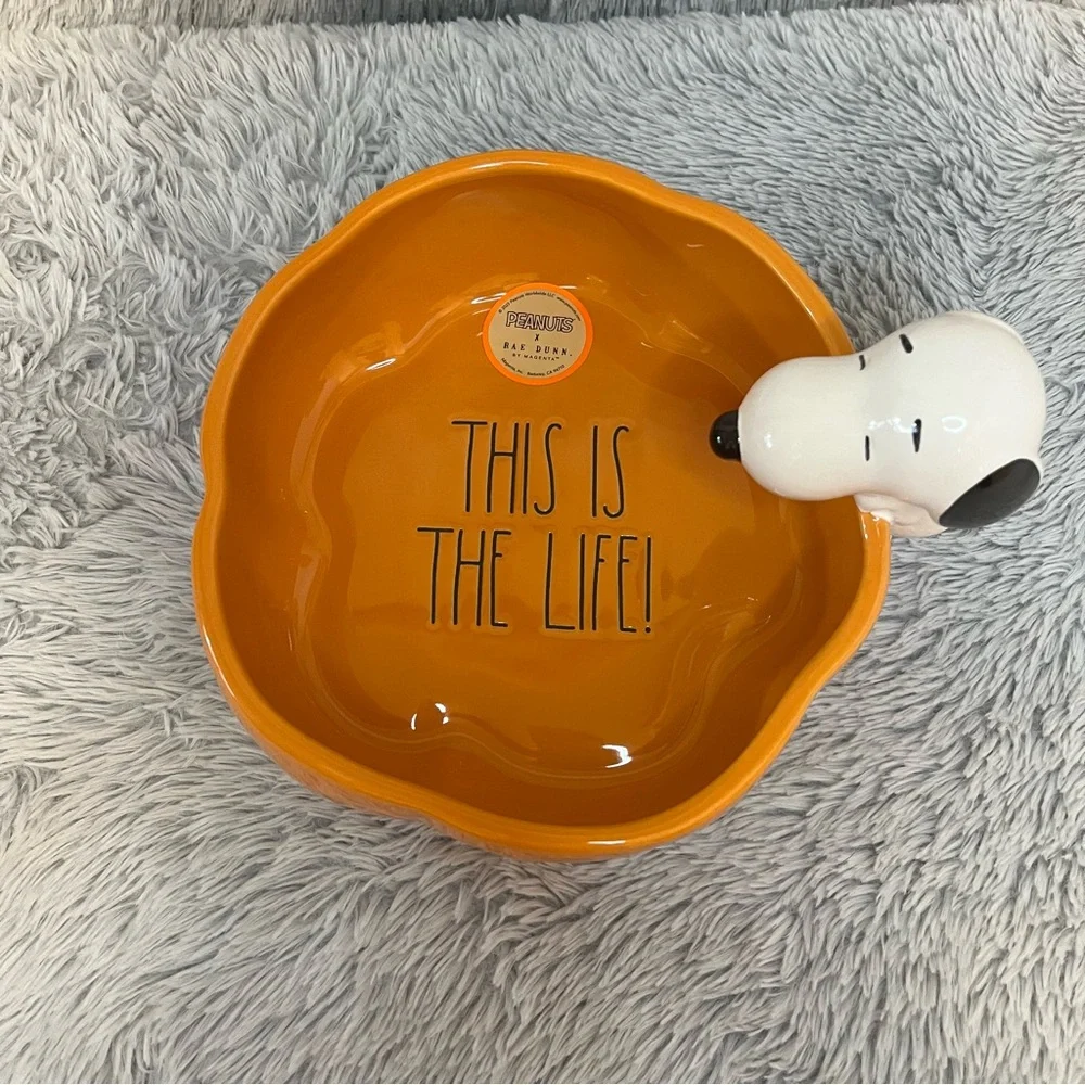 Rae Dunn x Peanuts Halloween Dog Bowl - Picture 2 of 8